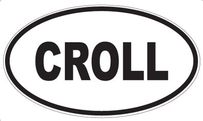 CROLL - Oval Sticker