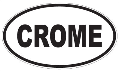 CROME - Oval Sticker