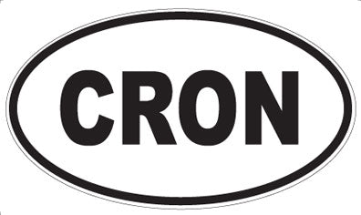 CRON - Oval Sticker