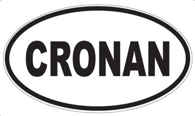 CRONAN - Oval Sticker