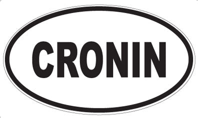 CRONIN - Oval Magnet