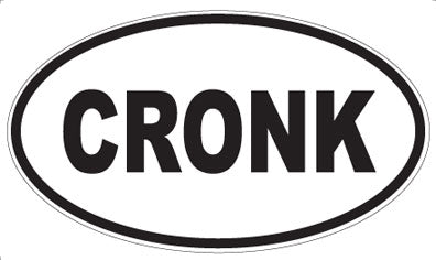 CRONK - Oval Sticker