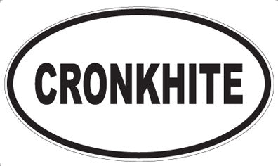 CRONKHITE - Oval Magnet