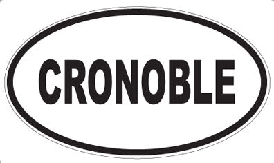 CRONOBLE - Oval Sticker