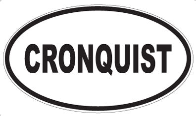 CRONQUIST - Oval Sticker