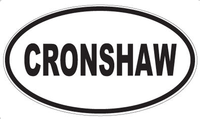 CRONSHAW - Oval Sticker