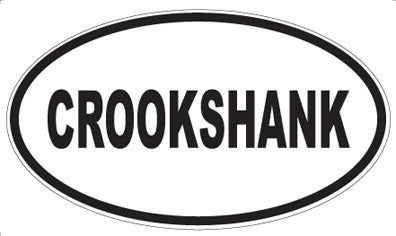 CROOKSHANK - Oval Magnet