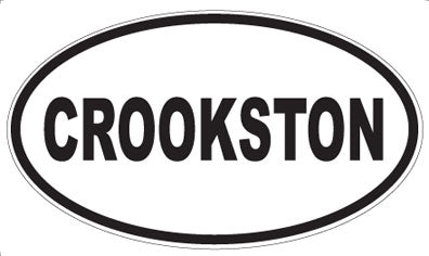 CROOKSTON - Oval Sticker