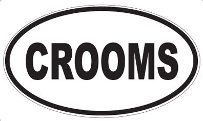 CROOMS - Oval Sticker