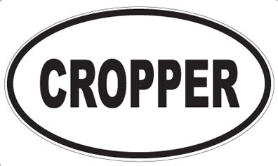 CROPPER - Oval Sticker