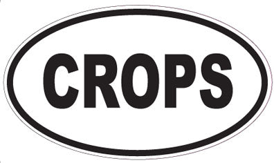 CROPS - Oval Magnet