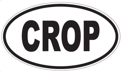 CROP - Oval Sticker