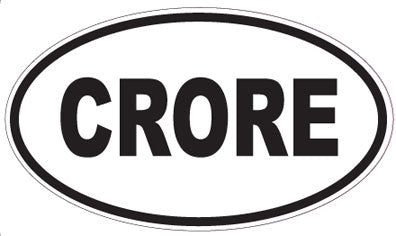 CRORE - Oval Sticker
