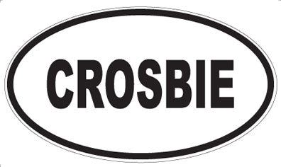CROSBIE - Oval Magnet
