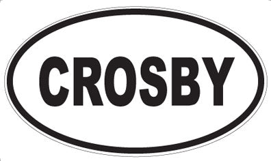 CROSBY - Oval Magnet