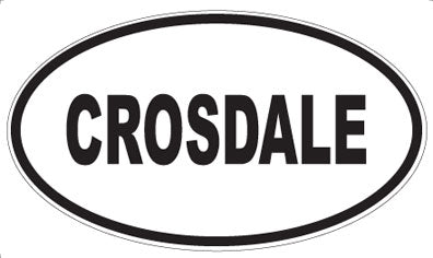 CROSDALE - Oval Sticker