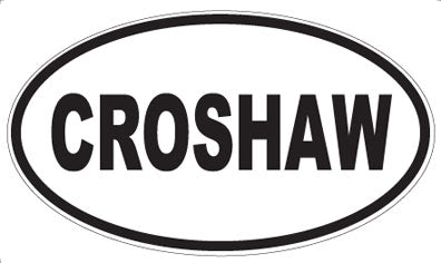 CROSHAW - Oval Magnet