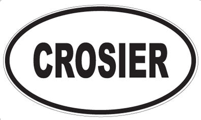 CROSIER - Oval Sticker