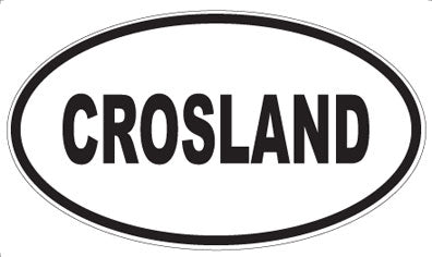 CROSLAND - Oval Sticker