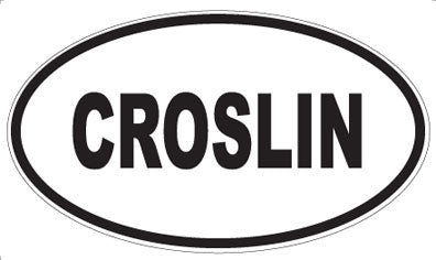 CROSLIN - Oval Sticker
