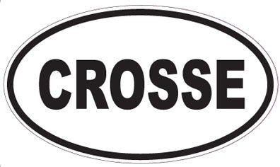 CROSSE - Oval Sticker