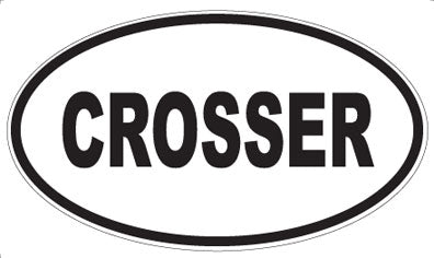 CROSSER - Oval Magnet