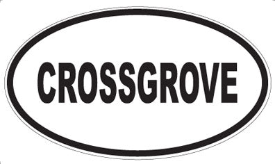 CROSSGROVE - Oval Sticker