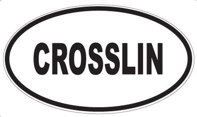 CROSSLIN - Oval Sticker