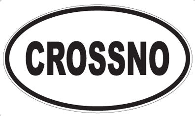 CROSSNO - Oval Magnet