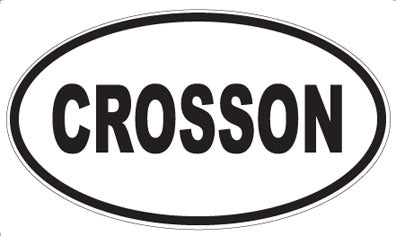 CROSSON - Oval Sticker