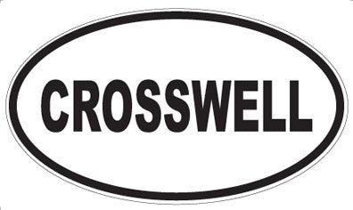 CROSSWELL - Oval Sticker