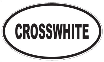 CROSSWHITE - Oval Magnet