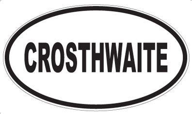CROSTHWAITE - Oval Magnet