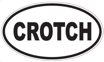 CROTCH - Oval Sticker