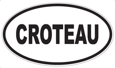 CROTEAU - Oval Magnet