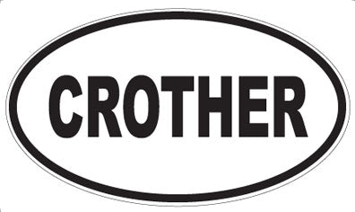 CROTHER - Oval Sticker