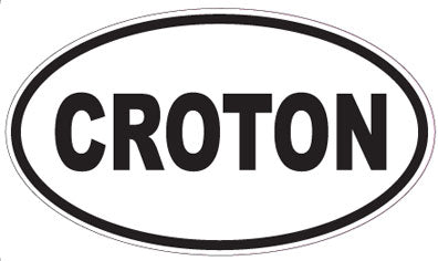 CROTON - Oval Sticker