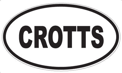 CROTTS - Oval Magnet