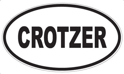 CROTZER - Oval Sticker