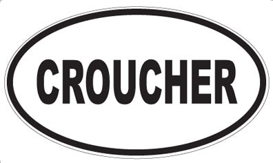 CROUCHER - Oval Magnet