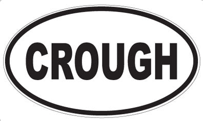 CROUGH - Oval Sticker
