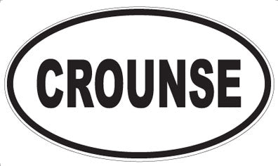 CROUNSE - Oval Magnet