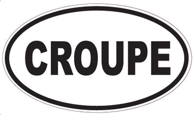 CROUPE - Oval Sticker