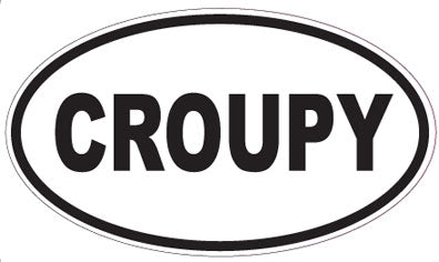 CROUPY - Oval Sticker