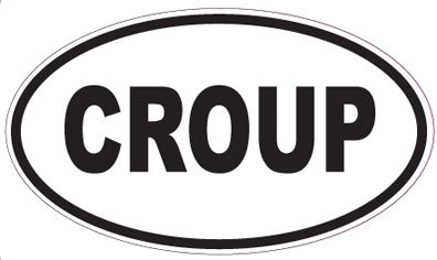 CROUP - Oval Magnet