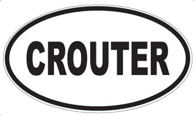 CROUTER - Oval Magnet
