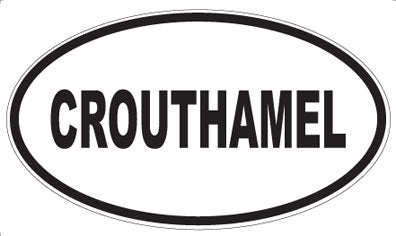 CROUTHAMEL - Oval Magnet