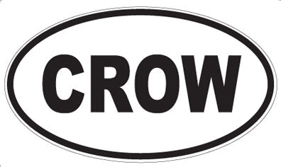 CROW - Oval Magnet