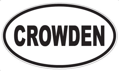 CROWDEN - Oval Magnet