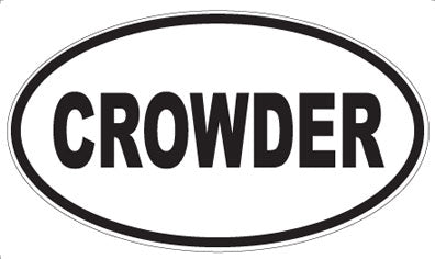 CROWDER - Oval Magnet